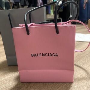 Pink Balenciaga crossbody